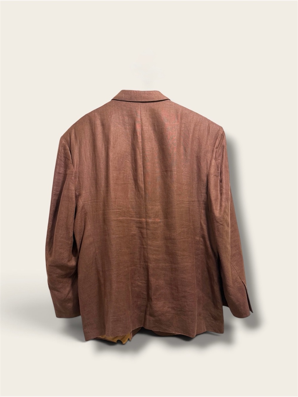 Vintage Hannibal 100% Linen Brown Blazer Jacket 44R Made in Canada - Picture 2 of 10